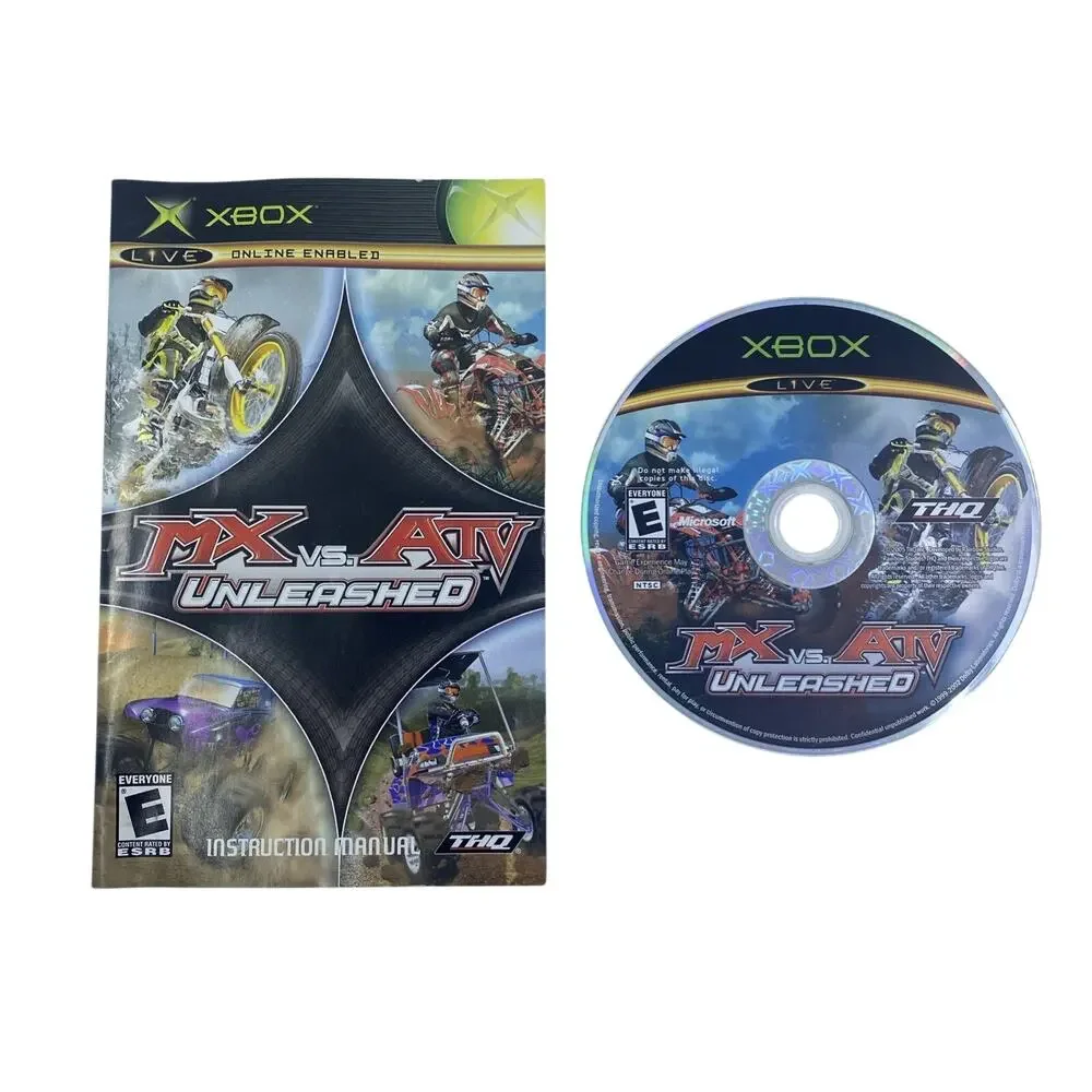 MX vs. ATV Unleashed (Original Xbox) Black Label CIB Complete in Box Tested